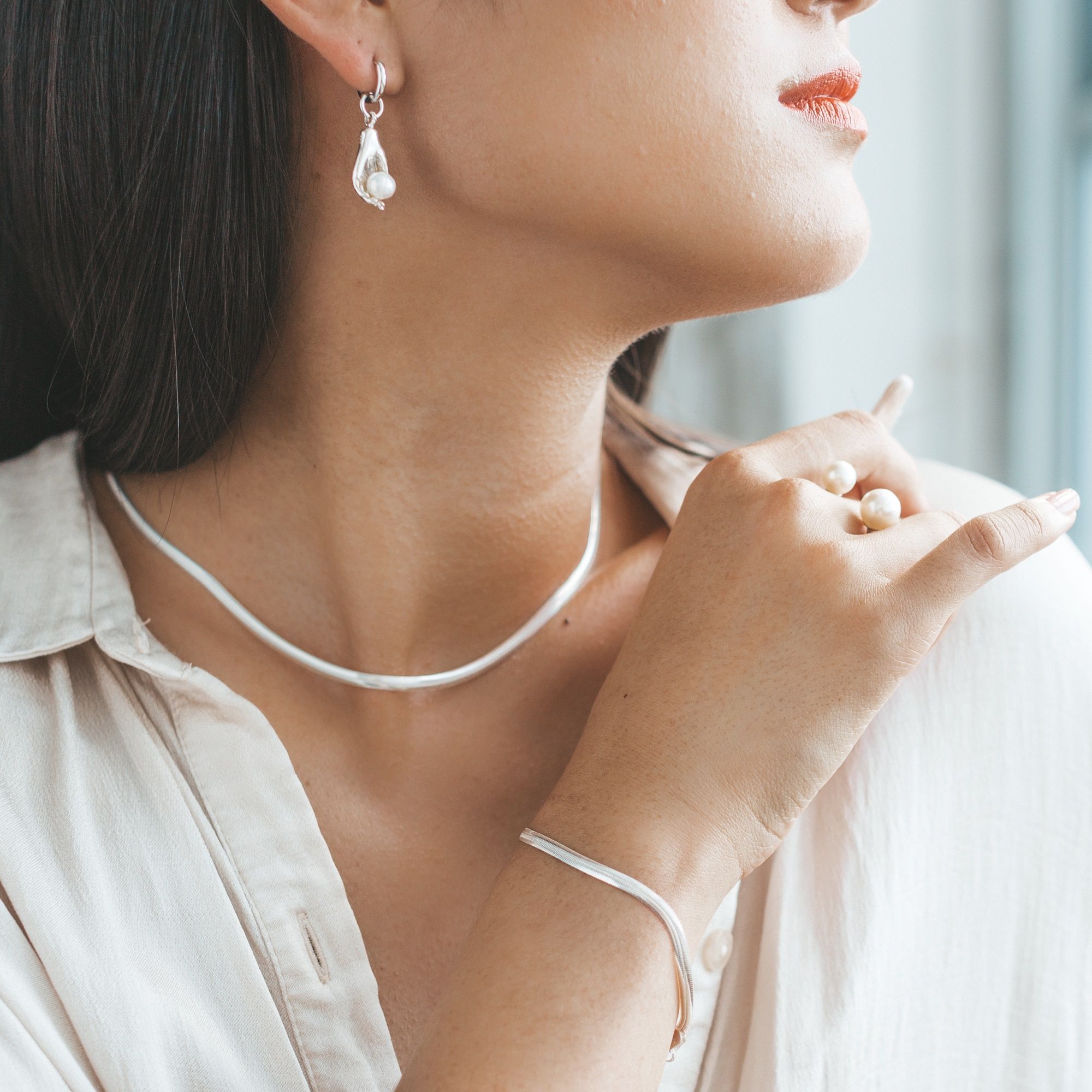 Flat Snake Chain Necklace